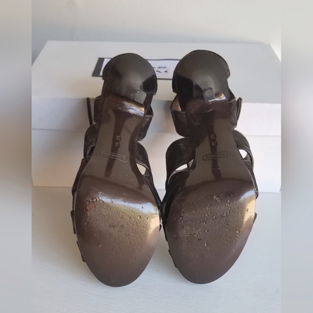 Coach Aenya Metallic Heels ⭐️⭐️ - Picture 8 of 11